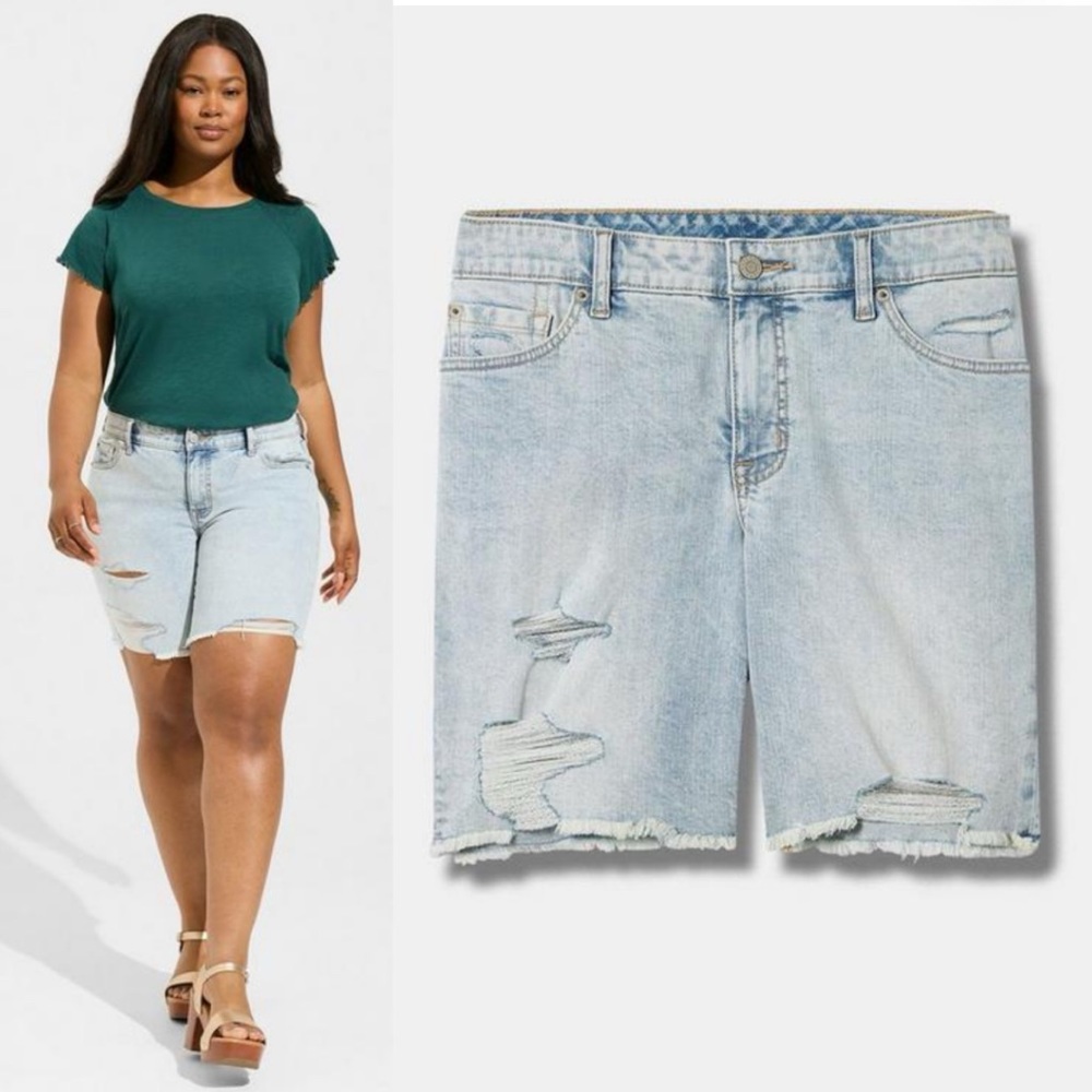TORRID Bermuda Boyfriend Vintage Stretch Mid-Rise Short